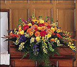 Celebration of Life Casket Spray from Olney's Flowers of Rome in Rome, NY